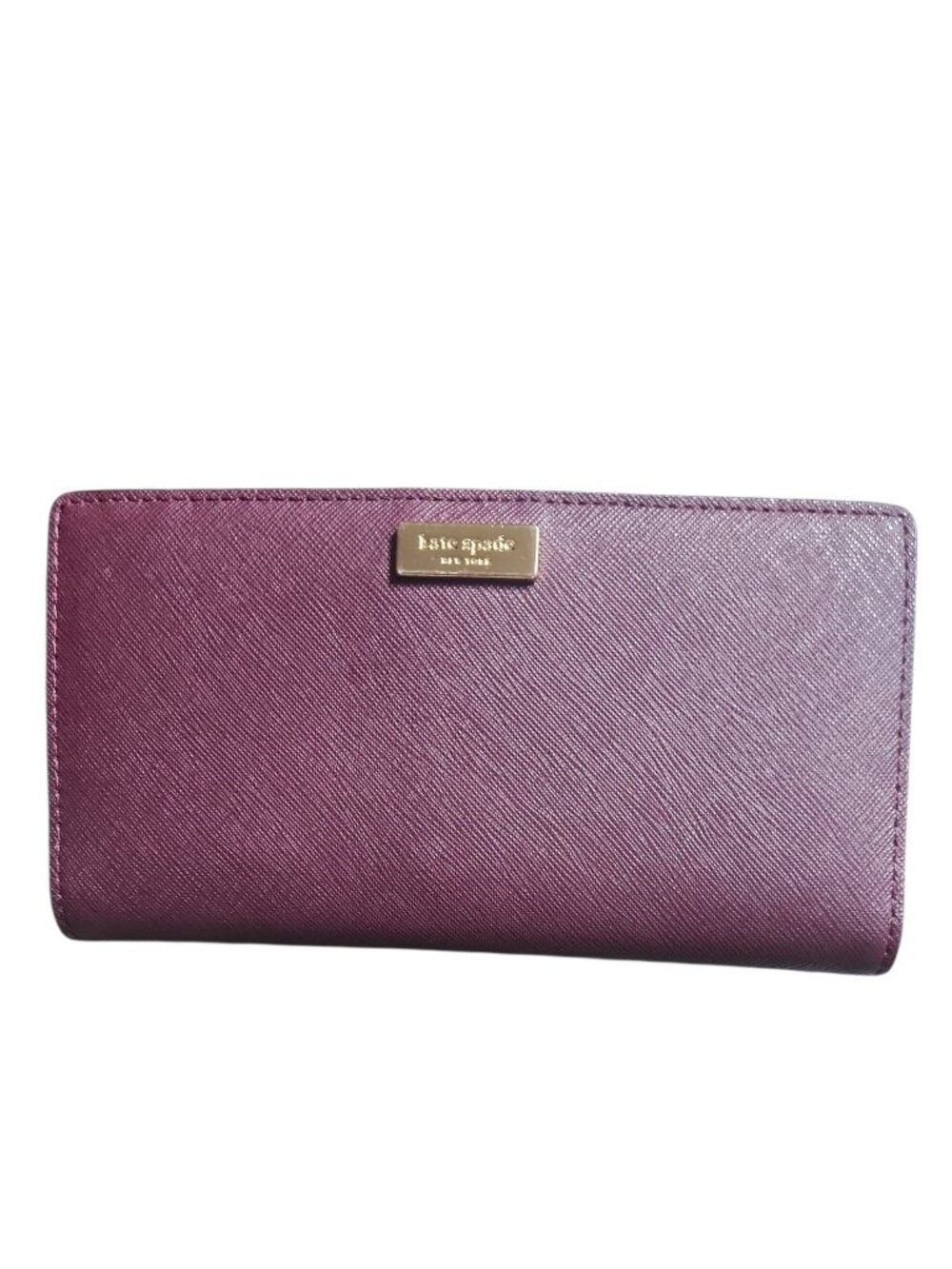Kate Spade Plum Saffiano Leather Wallet